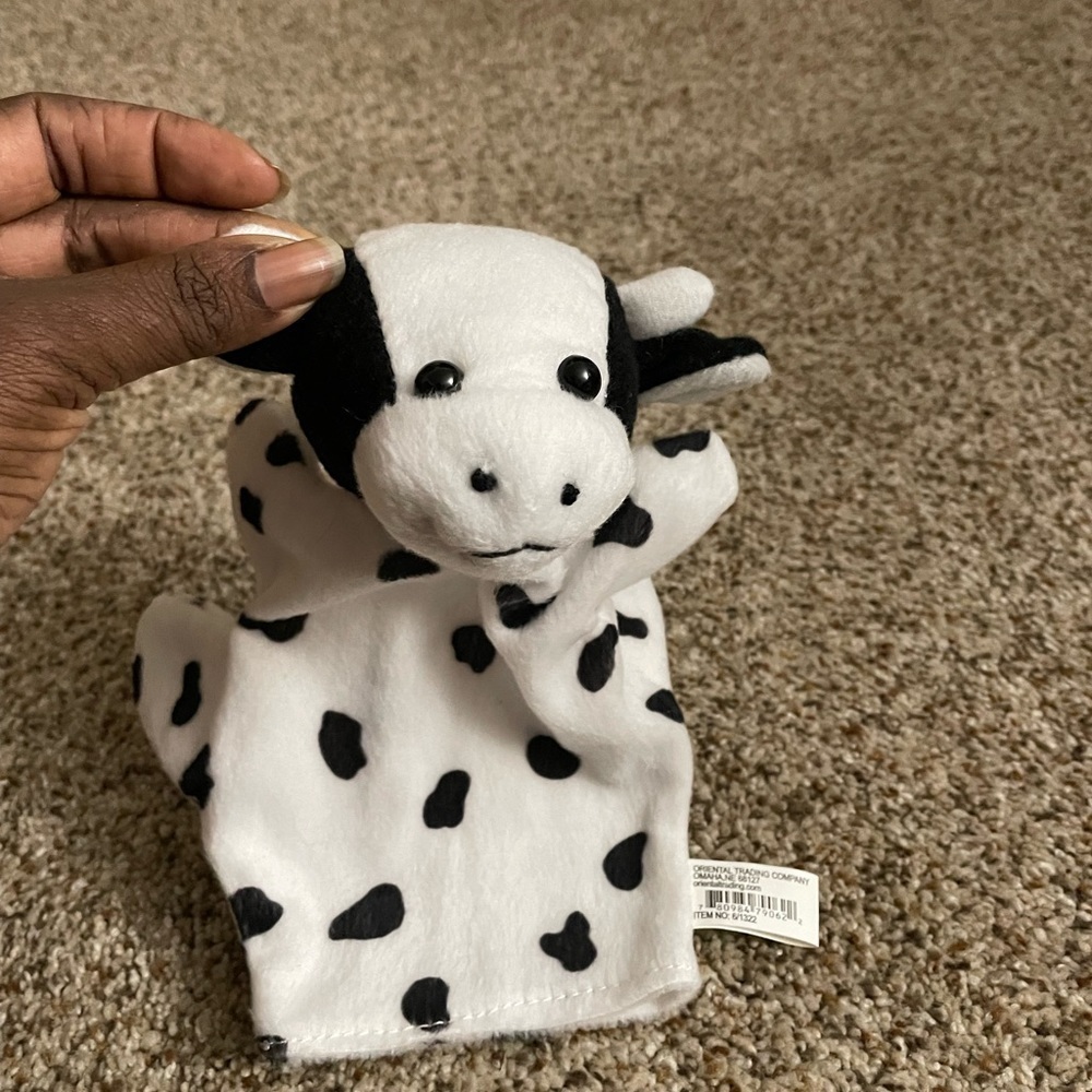 Plush Cow Puppet By Oriental Trading Company